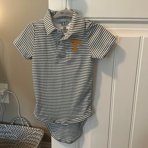 Garb Tennessee striped polo onesies 12m 6-12m